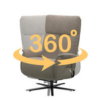 RELAXSESSEL TV TRIPLE SEVEN XTRA LARGE XL Echtleder Kopfteilverstellung, Aufstehhilfe, Fußteilverstellung, Rücken echt    - Schwarz/Cappuccino, Basics, Leder/Metall (86/120/86cm) - Sit & More