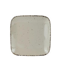 DESSERTTELLER URBAN LIFE SQUARE 22/22 cm Taupe  - Taupe, LIFESTYLE, Keramik (22/22cm) - Landscape