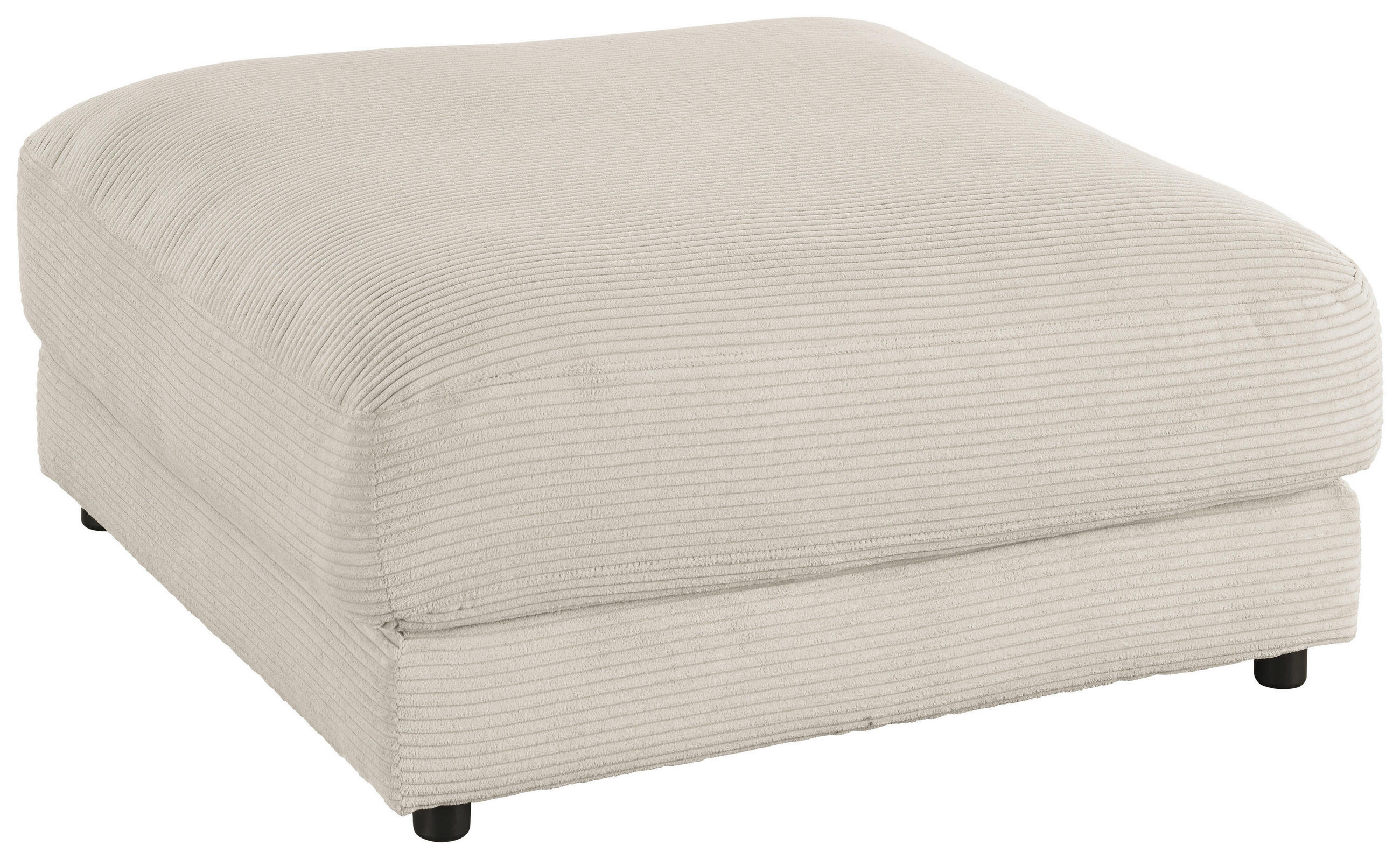 HOCKER in Textil Hellgrau  - Hellgrau/Schwarz, Design, Kunststoff/Textil (100/86/100cm) - Lomoco