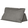 RÜCKENKISSEN   83/25/42 cm  - Anthrazit, Modern, Textil (83/25/42cm) - Trendmanufaktur