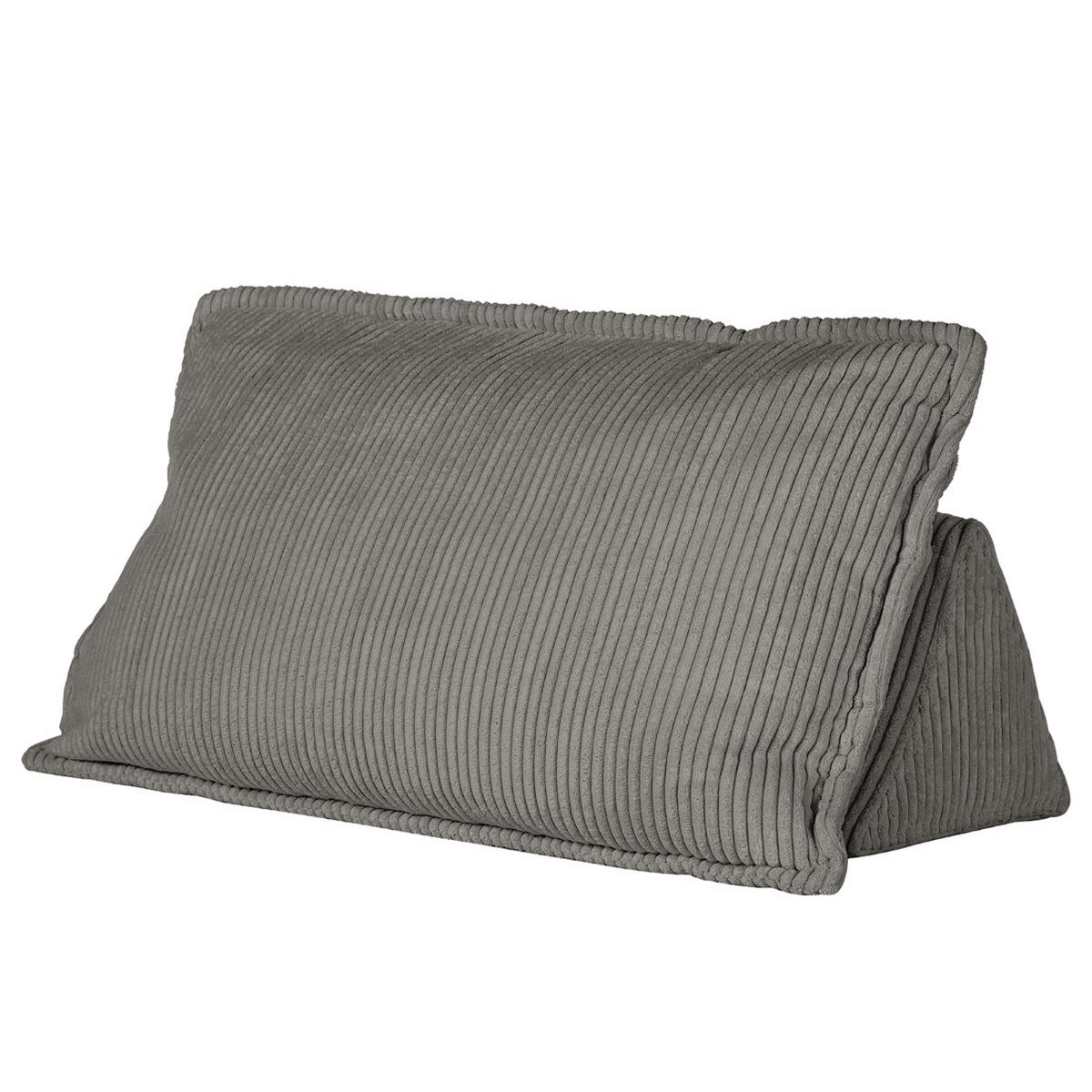 RÜCKENKISSEN   83/25/42 cm  - Anthrazit, Modern, Textil (83/25/42cm) - Trendmanufaktur
