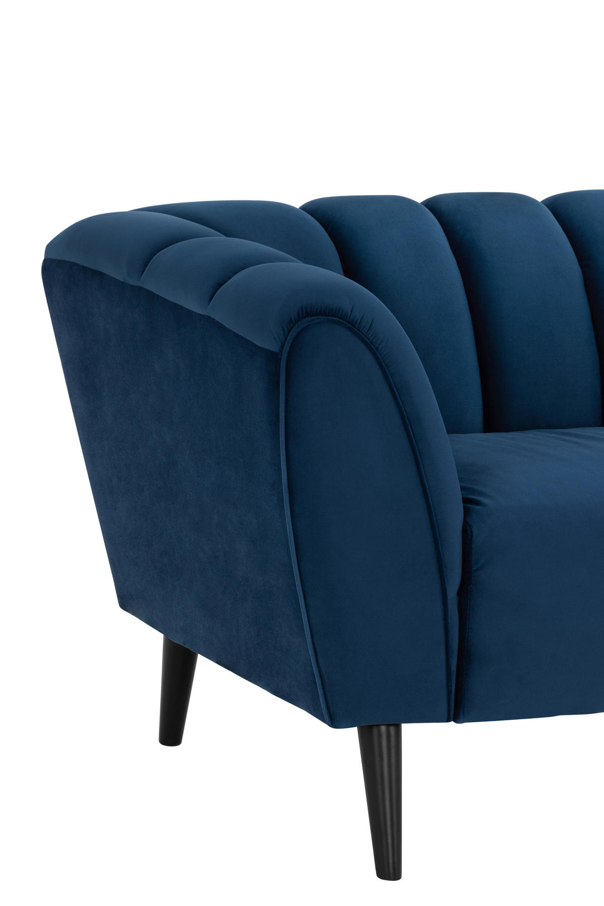 COCKTAILSESSEL - Blau/Schwarz, MODERN, Holz/Textil (116/78,5/87cm) - P & B