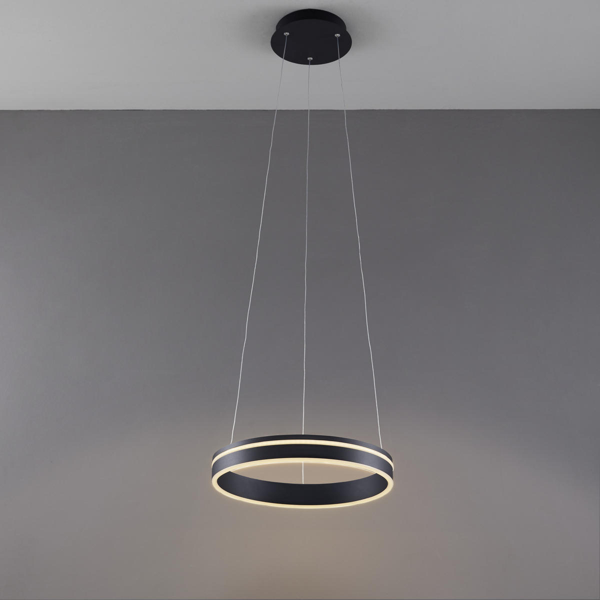 LED-HÄNGELEUCHTE 40/40/120 cm   - Anthrazit, Design, Metall (40/40/120cm) - Paul Neuhaus