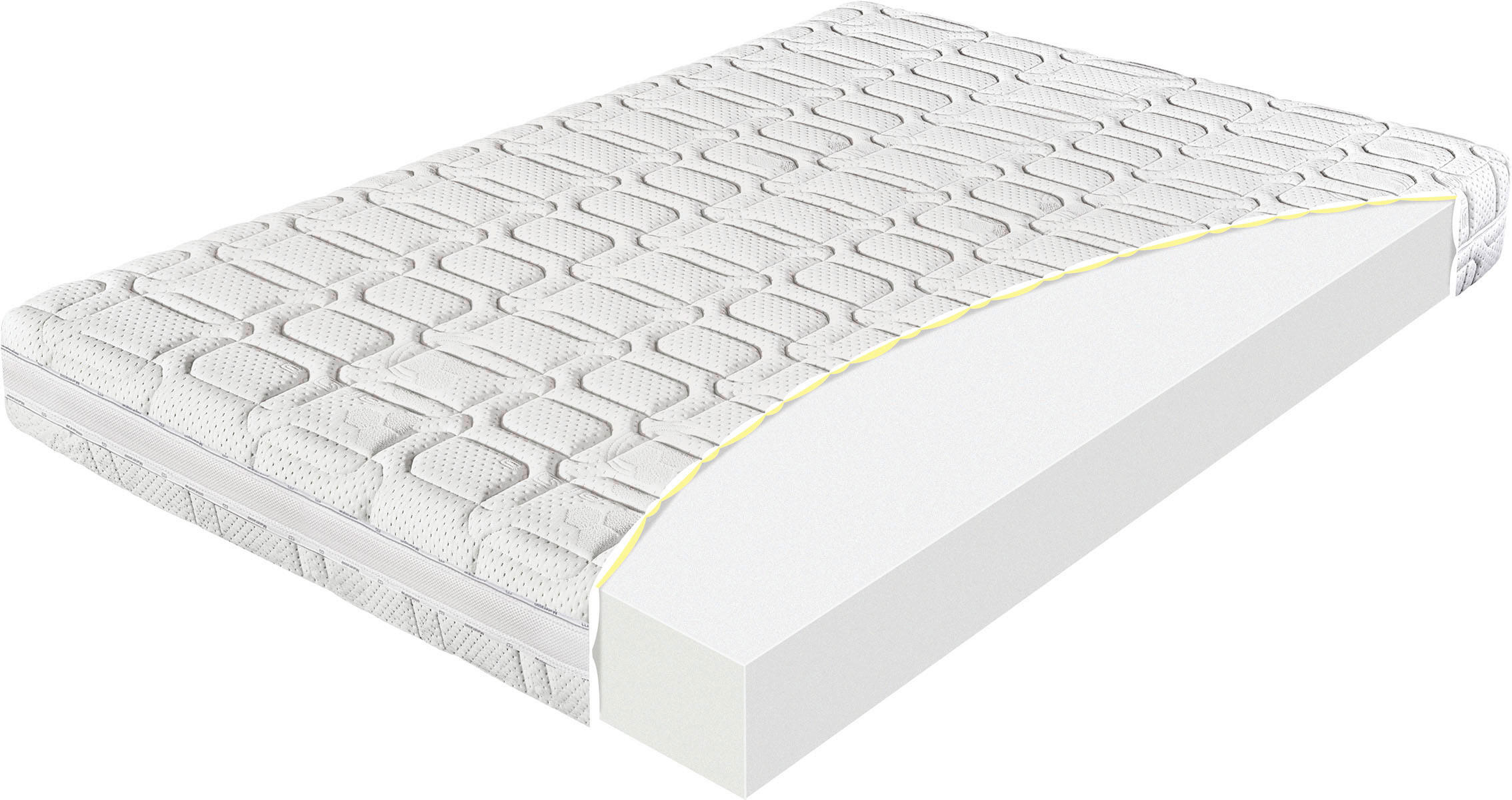 Saltea 160/200 cm  - alb, Basics (160/200cm) - Materasso