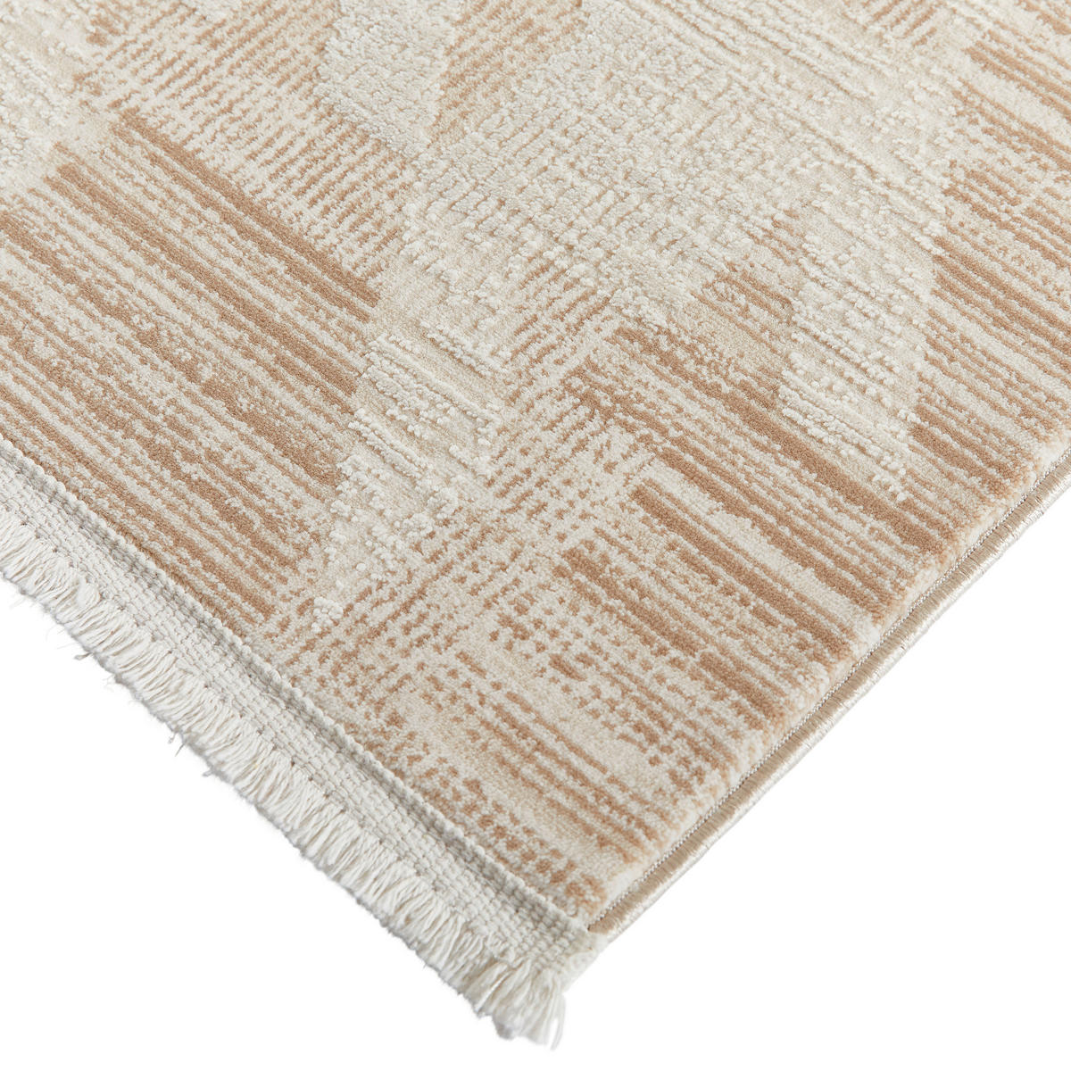 WEBTEPPICH 200/290 cm Houndstooth Allover  - Beige, Design, Textil (200/290cm) - Dieter Knoll