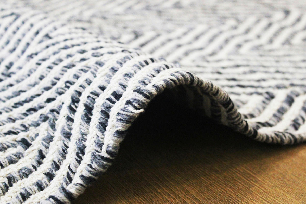 FLACHWEBETEPPICH 80/150 cm Grau  - Grau, KONVENTIONELL, Textil (80/150cm)