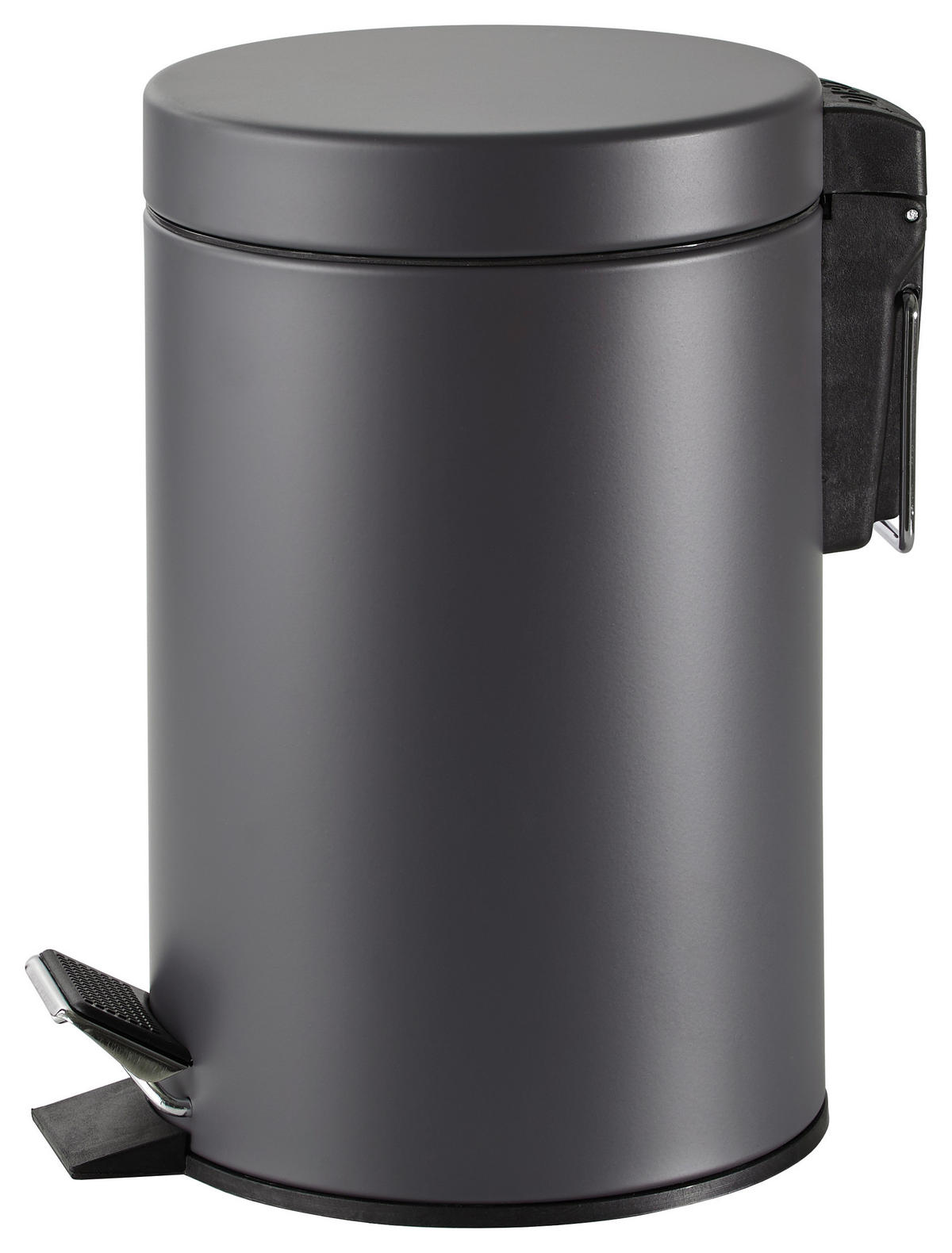 KOSMETIKEIMER 3 l  Metall  - Dunkelgrau/Schwarz, Basics, Kunststoff/Metall (17/26cm) - Kela
