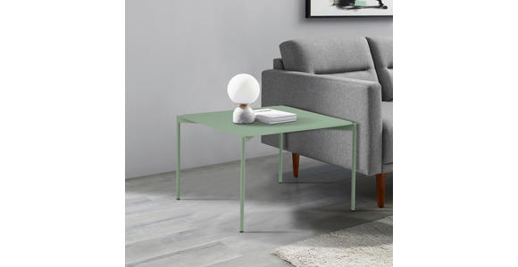 COUCHTISCH 60/60/40 cm quadratisch Grün  - Grün, Design, Metall (60/60/40cm) - Carryhome