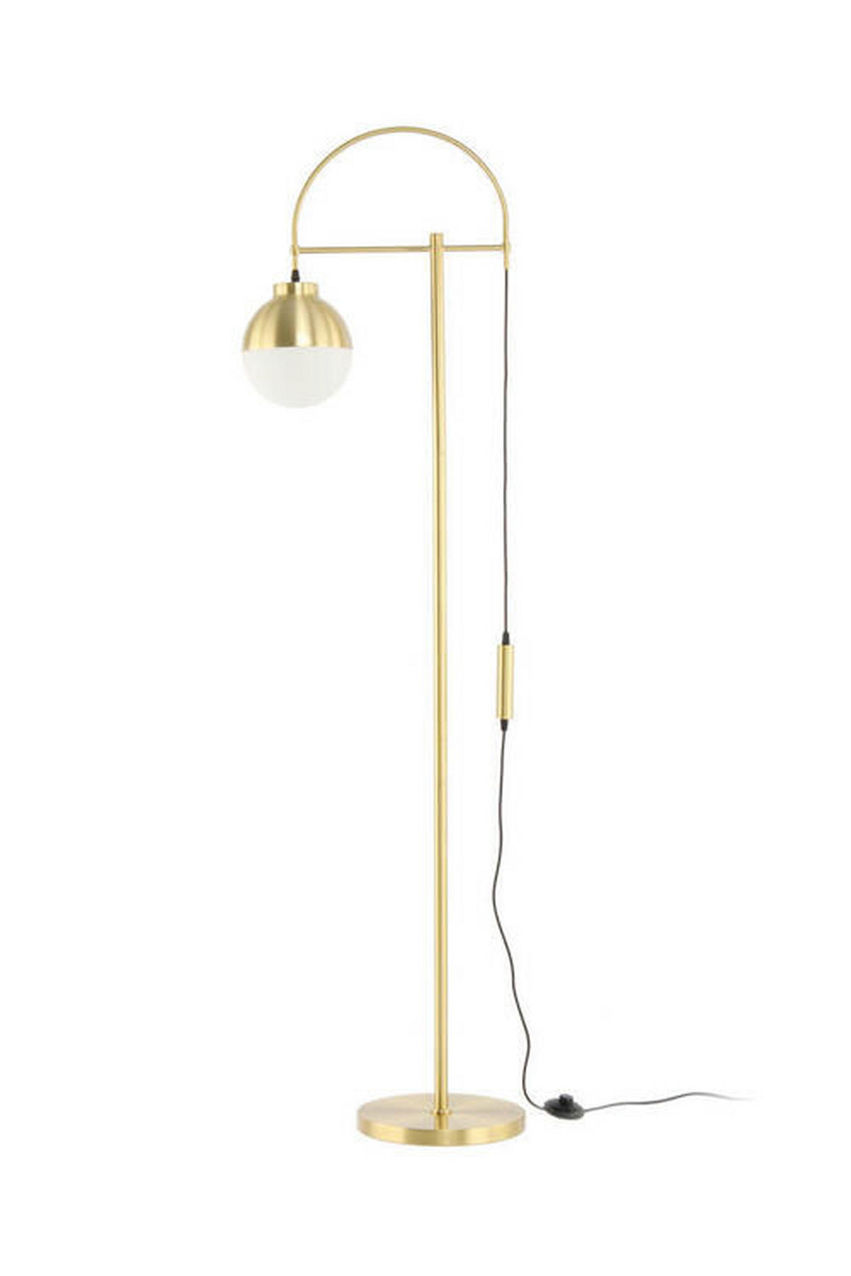 STEHLEUCHTE - Silberfarben/Schwarz, Design, Kunststoff/Metall (44/160/44cm) - Kayoom