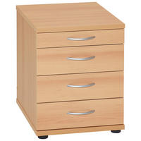 CONTAINER Buchefarben  - Silberfarben/Buchefarben, Basics, Holzwerkstoff/Kunststoff (41,6/53,4/50cm) - MID.YOU