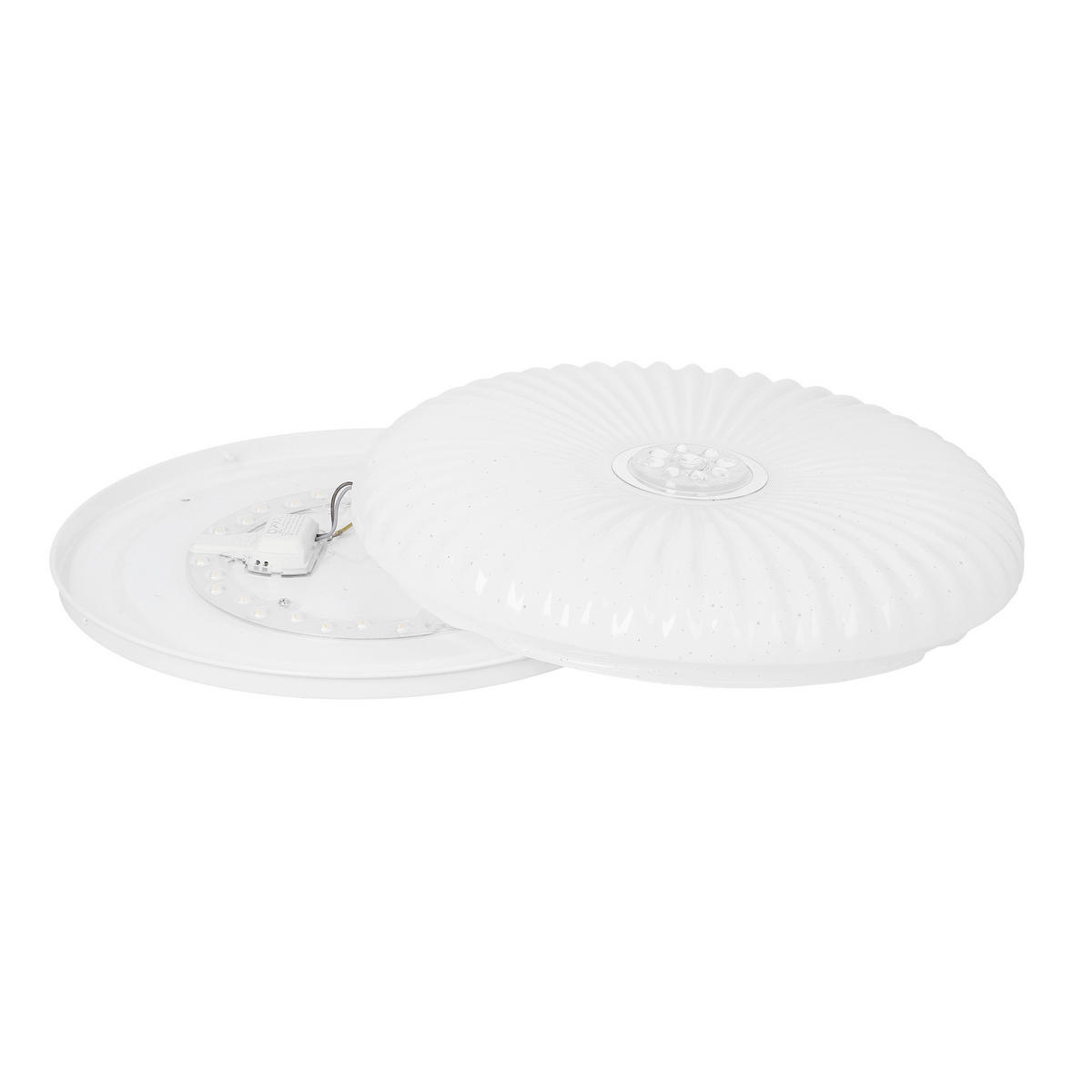 LED-DECKENLEUCHTE 38/38/7 cm   - Weiß, KONVENTIONELL, Kunststoff/Metall (38/38/7cm)