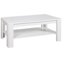 KLUBSKA MIZA, 110/45/60 cm bela  - bela/hrast sonoma, Moderno, kovina/umetna masa (110/45/60cm) - Hom`in