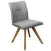 STUHL  in Webstoff Holz, Textil  - Eichefarben/Dunkelgrau, KONVENTIONELL, Holz/Textil (51,5/87,5/63cm) - Linea Natura