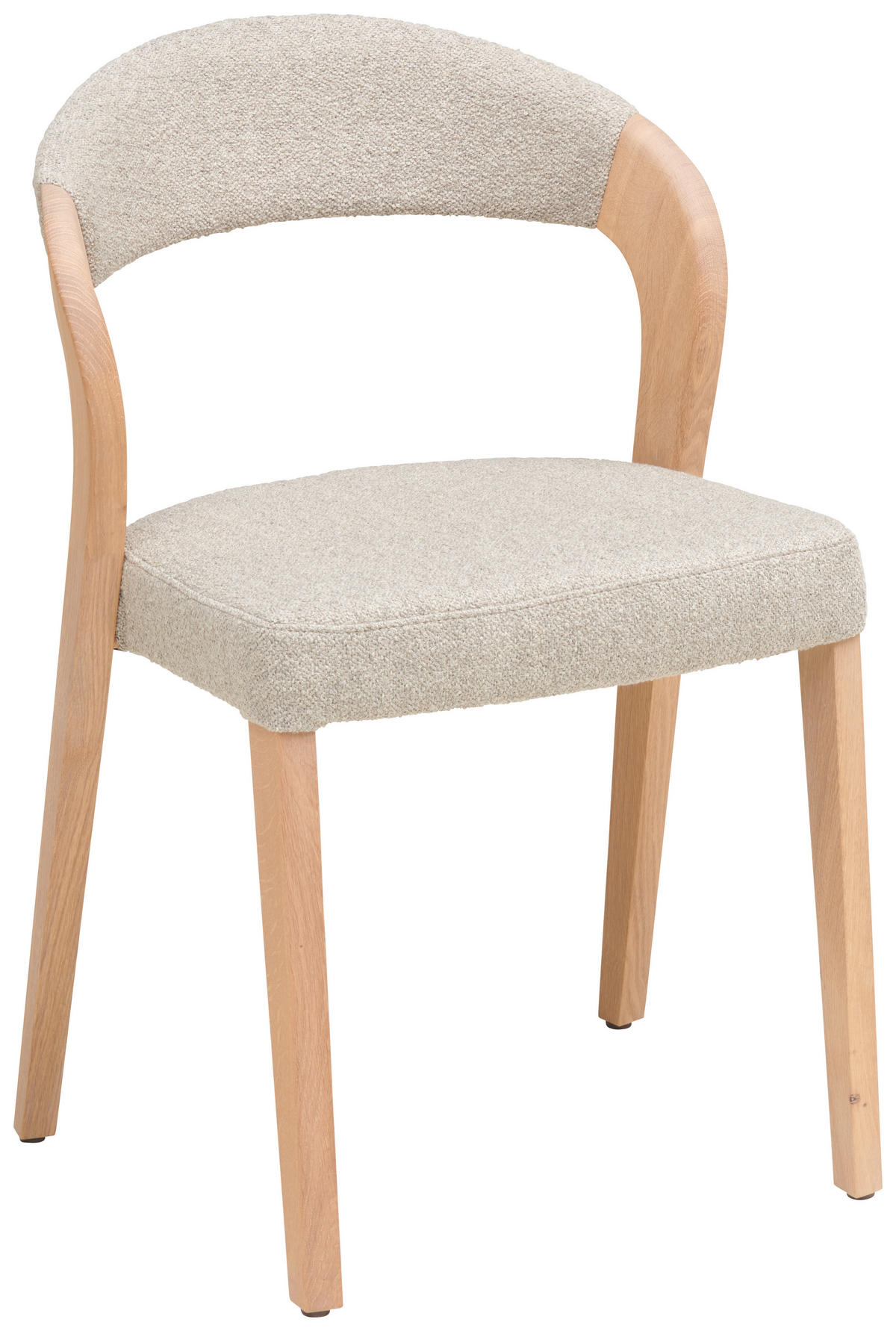 STUHL  in Mikrofaser  - Wildeiche/Naturfarben, Natur, Holz/Textil (55/79,5/55cm) - Voglauer