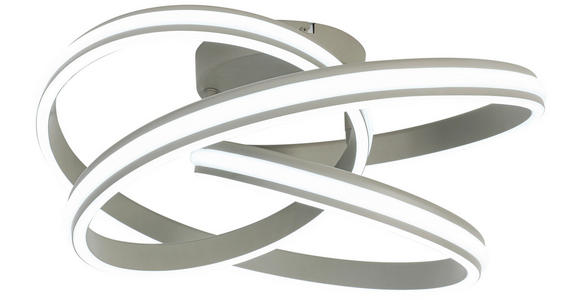 DECKENLEUCHTE 48/52/23 cm  - Sandfarben/Weiß, Trend, Kunststoff/Metall (48/52/23cm) - Novel