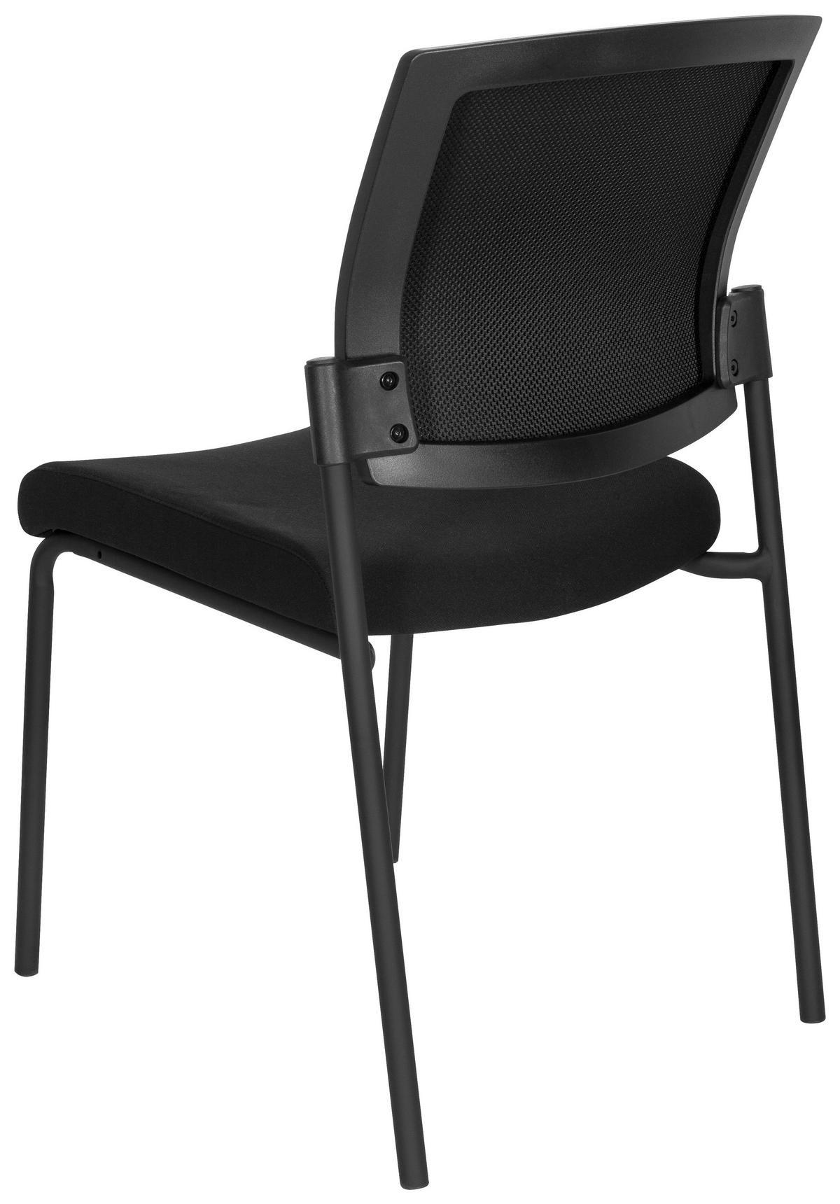 BESÖKSSTOL  i flatväv svart  - svart, Modern, metall/textil (48/90/58cm) - MID.YOU
