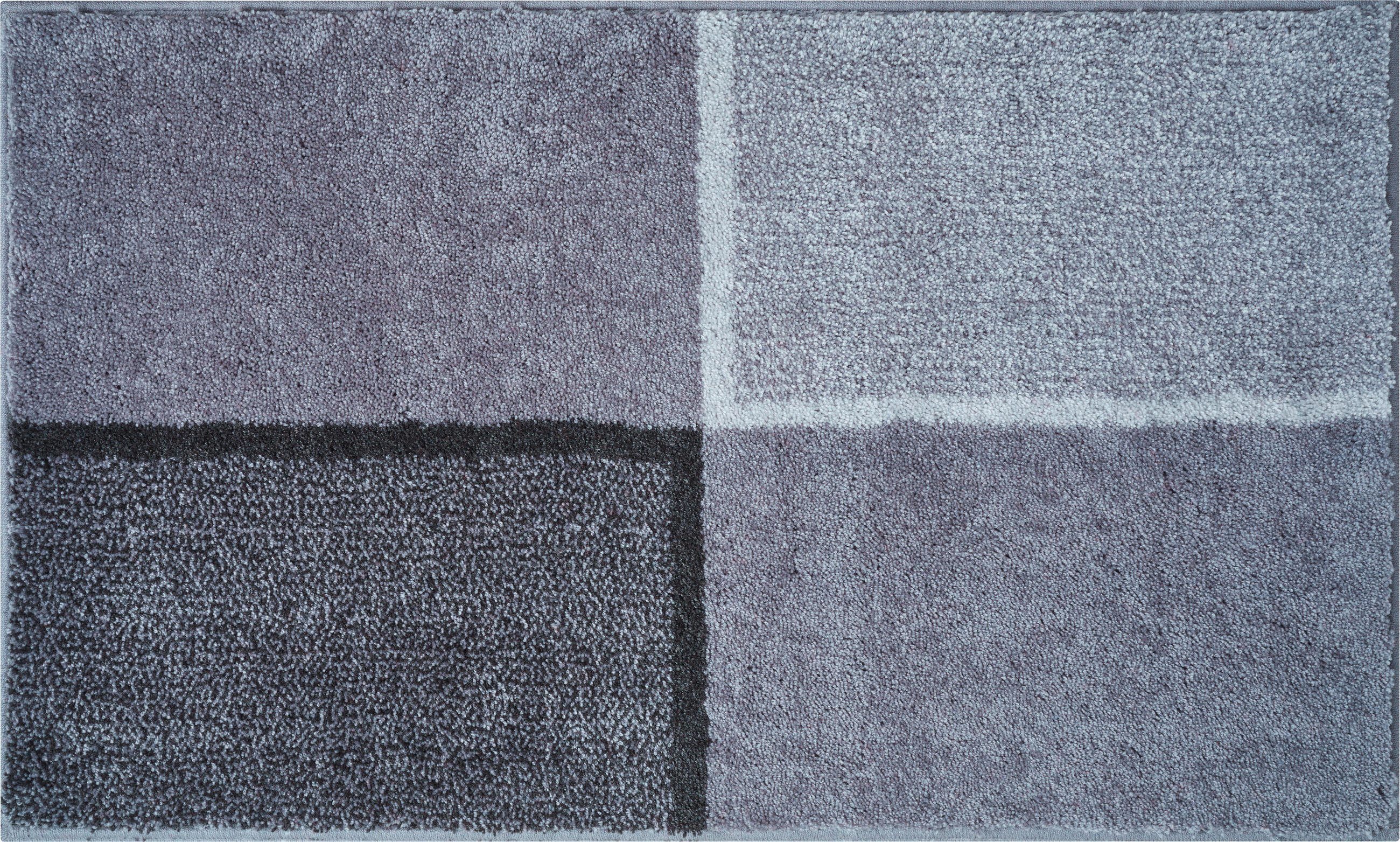 BADTEPPICH Grau 60/100 cm  - Grau, Basics, Kunststoff/Textil (60/100cm) - Grund