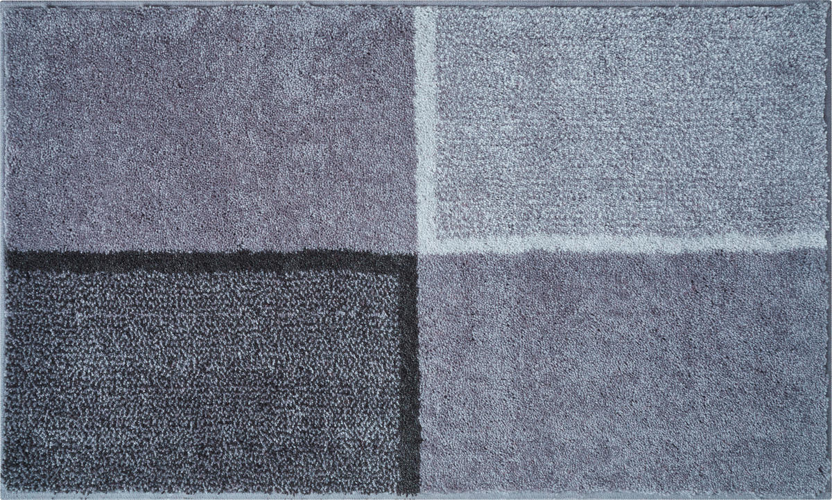 BADTEPPICH Grau 70/120 cm  - Grau, Basics, Kunststoff/Textil (70/120cm) - Grund