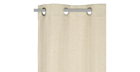 ÖSENVORHANG Verdunkelung - Beige, KONVENTIONELL, Textil (140/245cm) - Esposa