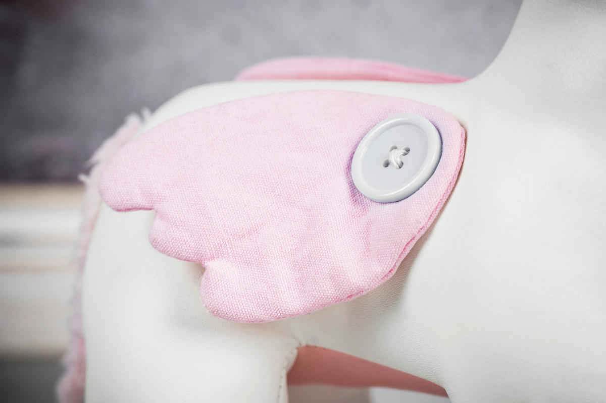 LED-KINDERTISCHLEUCHTE 26/30/51 cm   - Rosa/Weiß, LIFESTYLE, Textil/Metall (26/30/51cm) - Happy Lamps