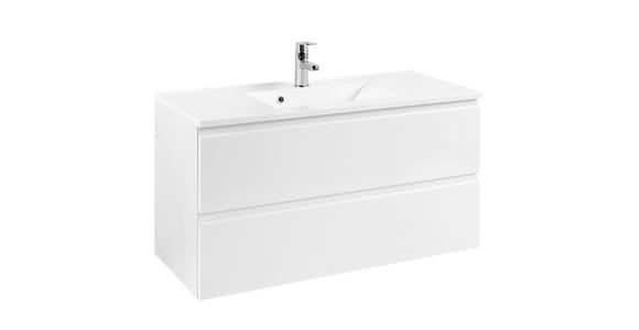 WASCHTISCHKOMBI 100 cm  - Weiß, Design, Holzwerkstoff (100cm) - Xora