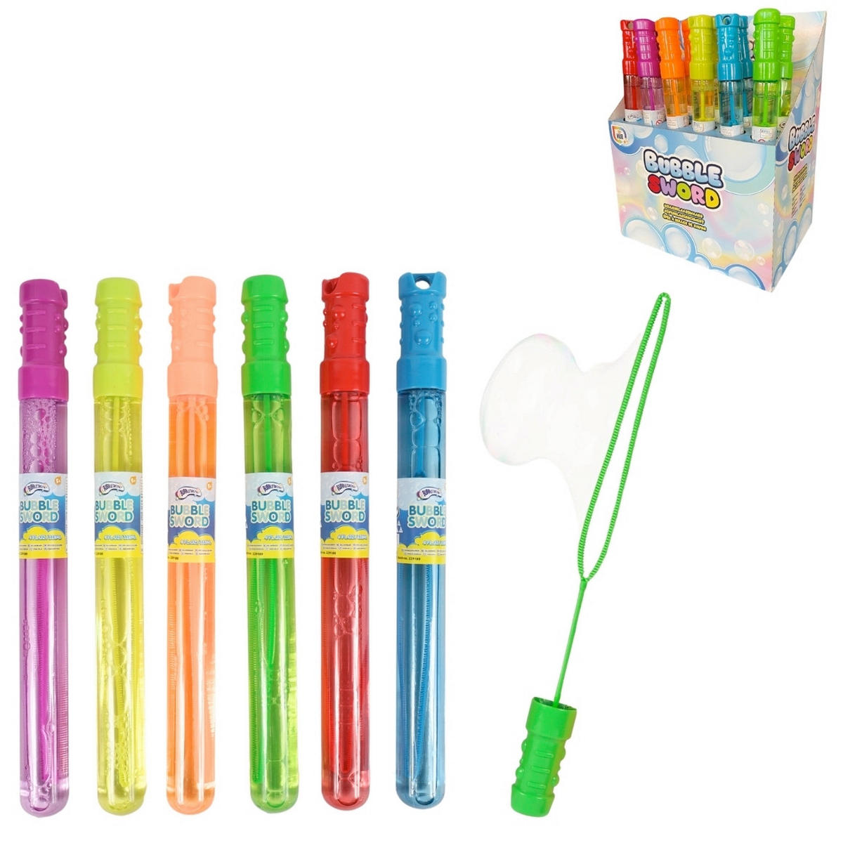 MJEHURIĆI OD SAPUNICE   - višebojno, Basics, plastika (4/4/36cm)