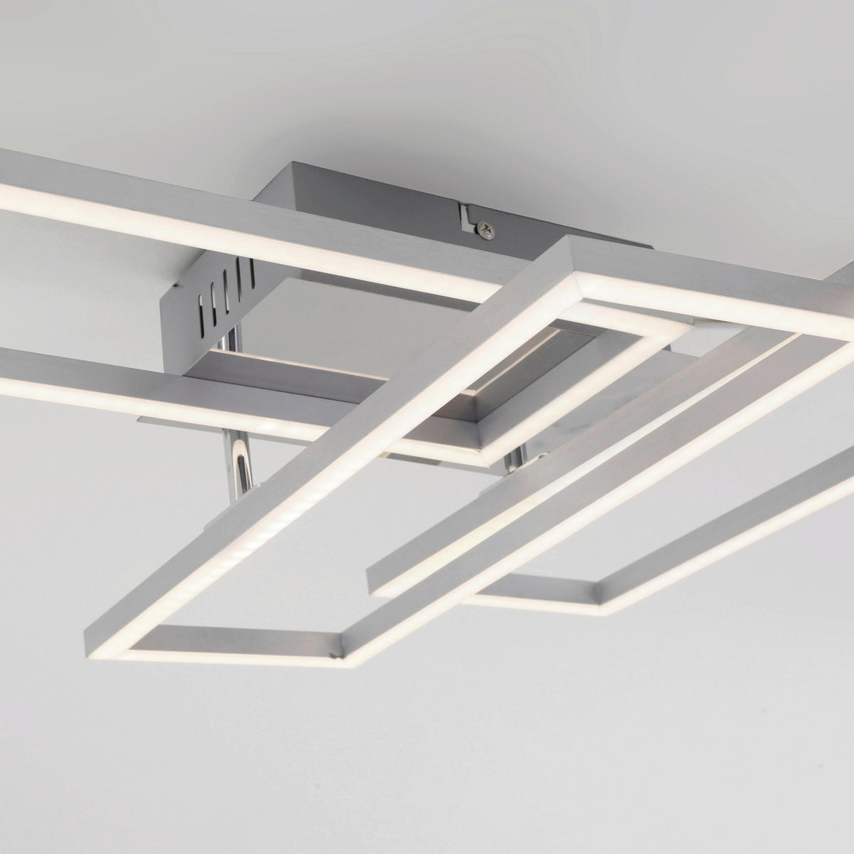 LED-DECKENLEUCHTE 110/35/10 cm   - Chromfarben, Design, Kunststoff/Metall (110/35/10cm)
