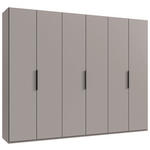 DREHTÜRENSCHRANK  in Sahara  - Schwarz/Sahara, KONVENTIONELL, Holzwerkstoff/Metall (300/236/58cm) - Hom`in