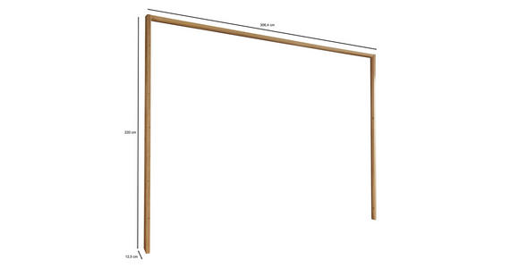 PASSEPARTOUTRAHMEN QUITO - Eiche Bianco, MODERN, Holzwerkstoff (306/220/12cm) - Novel