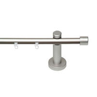 VORHANGSTANGE  225 cm  - Chromfarben, KONVENTIONELL, Metall (225cm)