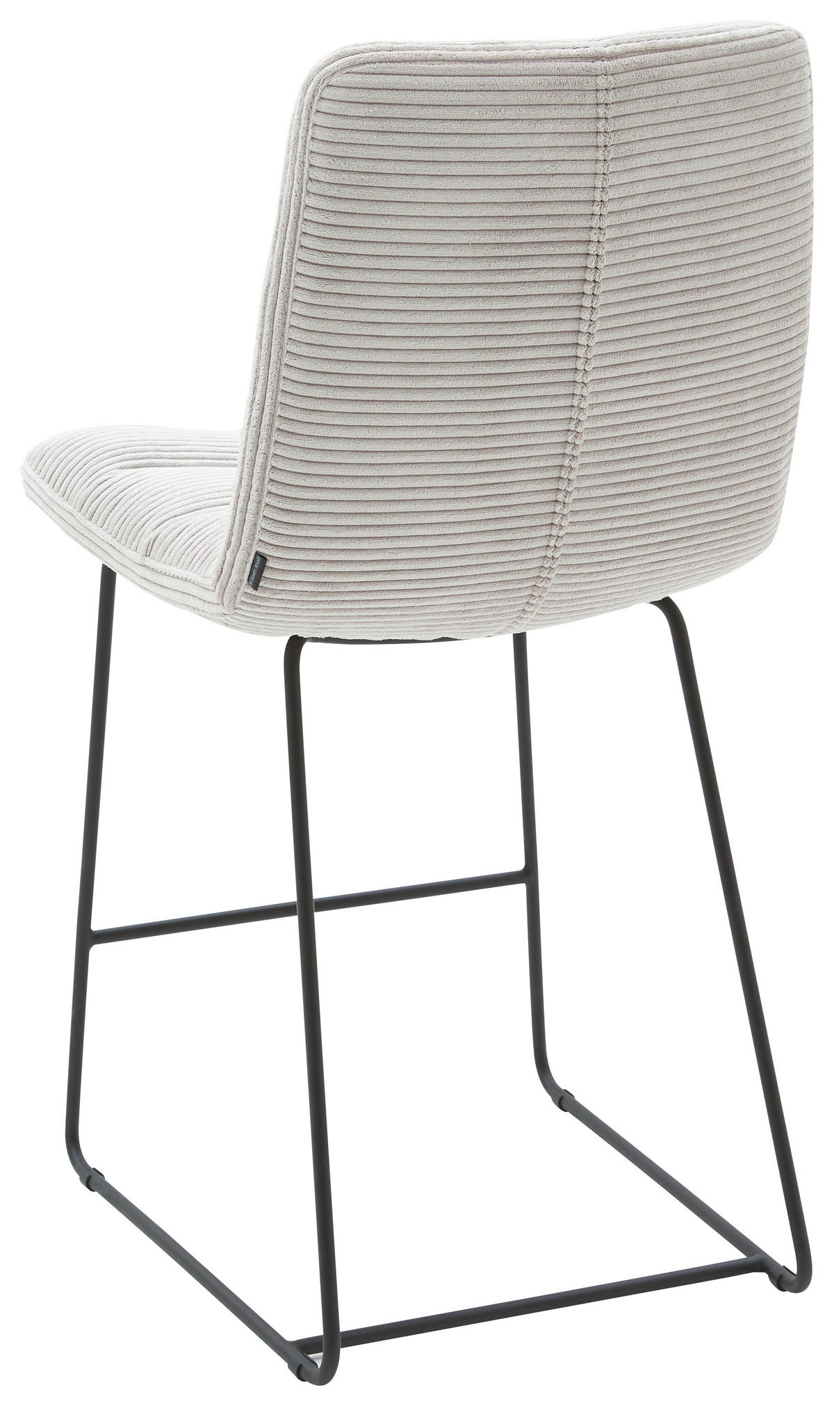 TRESENSTUHL Textil Hellgrau  - Hellgrau/Schwarz, Design, Textil/Metall (52/106/66cm) - Dieter Knoll