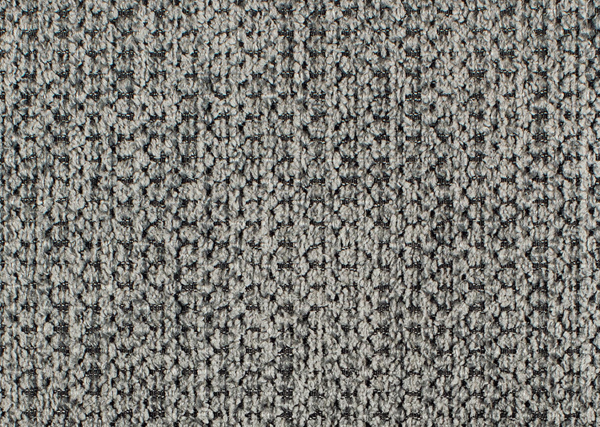 ECKSOFA Dunkelgrau Flachgewebe  - Chromfarben/Dunkelgrau, KONVENTIONELL, Textil/Metall (282/224cm) - Hom`in