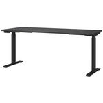 SCHREIBTISCH höhenverstellbar  - Schwarz, MODERN, Holzwerkstoff/Metall (180/80/72-118cm) - Novel