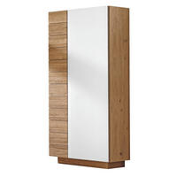 GARDEROBENSCHRANK  in 96/202/42,5 cm  - Eichefarben, Design, Glas/Holz (96/202/42,5cm) - Voglauer