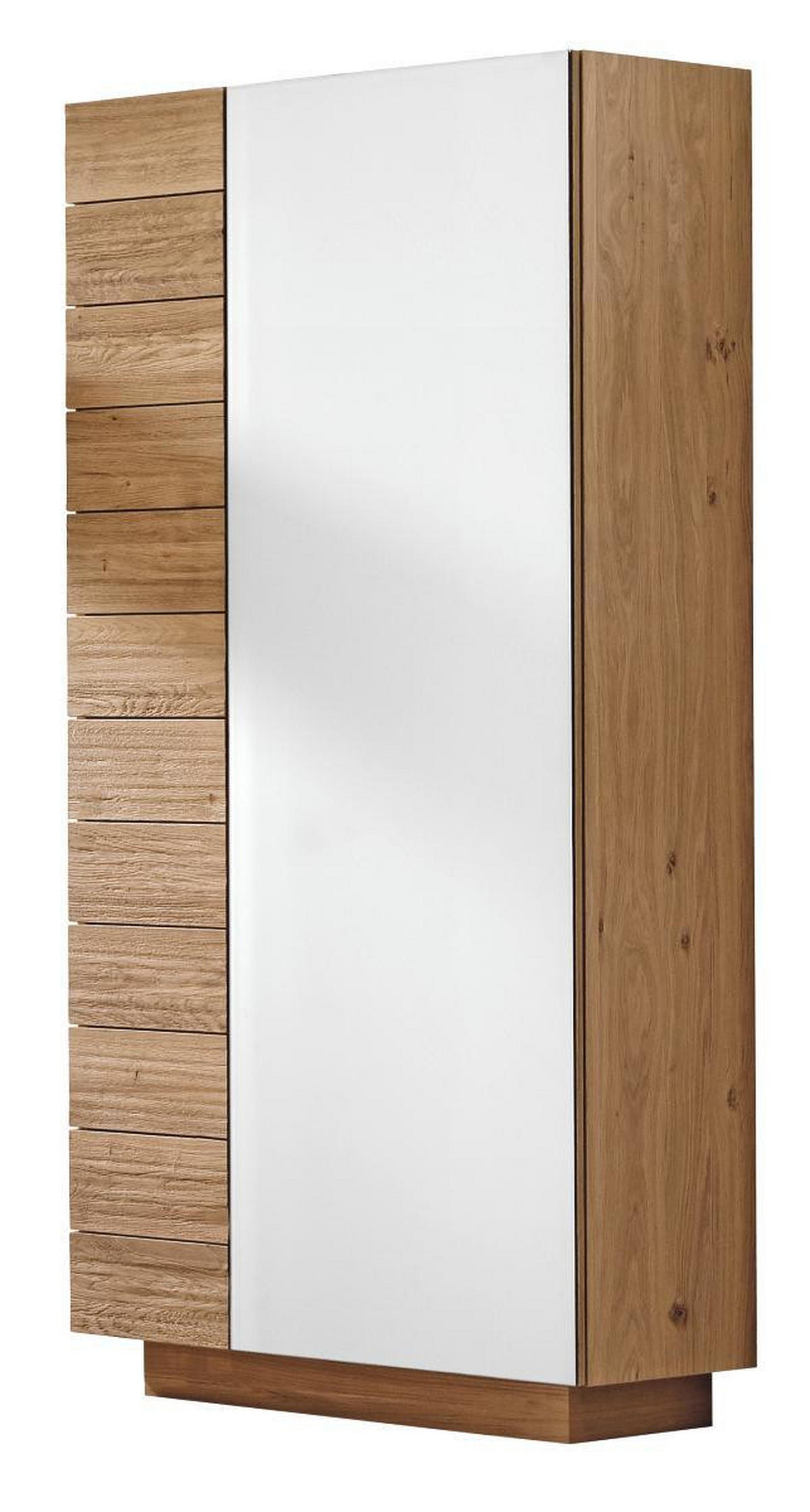 GARDEROBENSCHRANK  in 96/202/42,5 cm  - Eichefarben, Design, Glas/Holz (96/202/42,5cm) - Voglauer