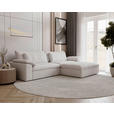 ECKSOFA  in Webstoff Grau  306/198 cm  - Schwarz/Grau, MODERN, Kunststoff/Textil (306/198cm) - Carryhome