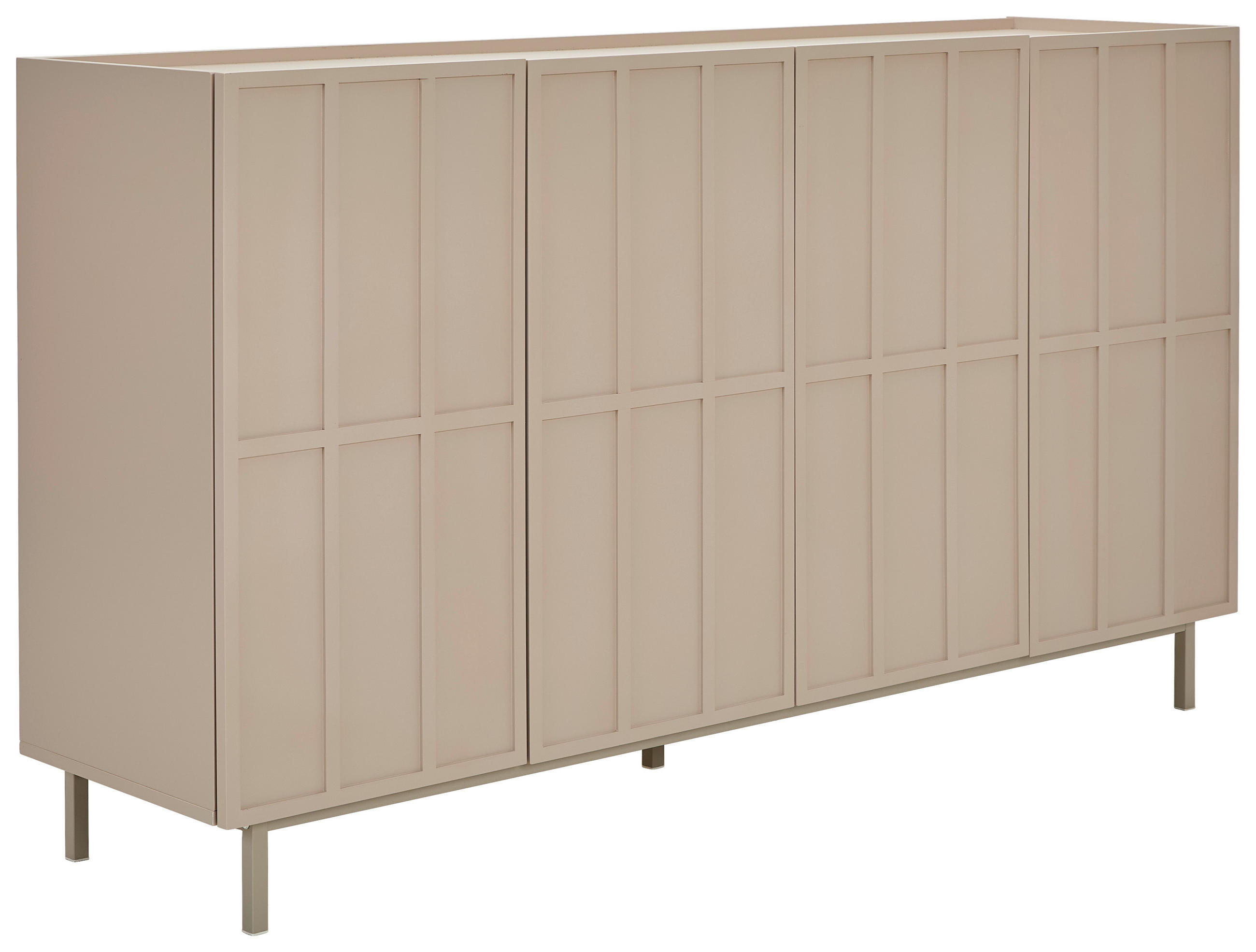 SIDEBOARD  in 160/89/40 cm  - Braun, Design, Holzwerkstoff/Metall (160/89/40cm) - Livetastic