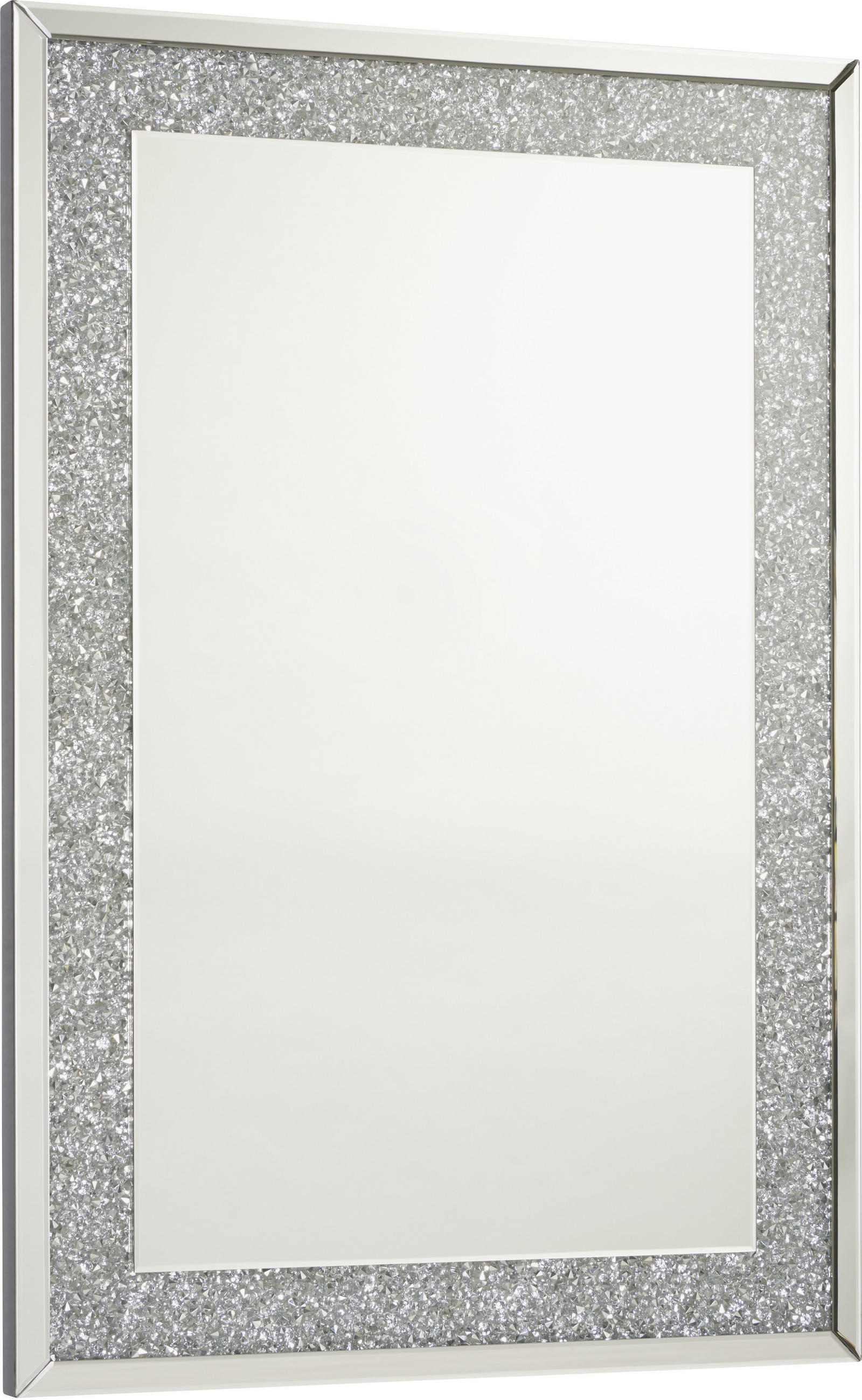 FALI TÜKÖR 80/120/4 cm    - ezüst, Design, faalapú anyag/Üveg (80/120/4cm) - Xora