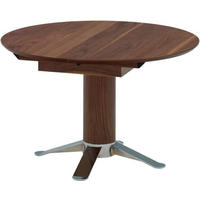 ESSTISCH in Holz, Metall 120-165/120/77 cm  - Nussbaumfarben, Design, Holz/Metall (120-165/120/77cm) - Joop!