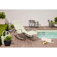 GARTEN-RELAXLIEGE 57/81/143 cm  - Grün, KONVENTIONELL, Kunststoff/Textil (57/81/143cm) - Siena Garden