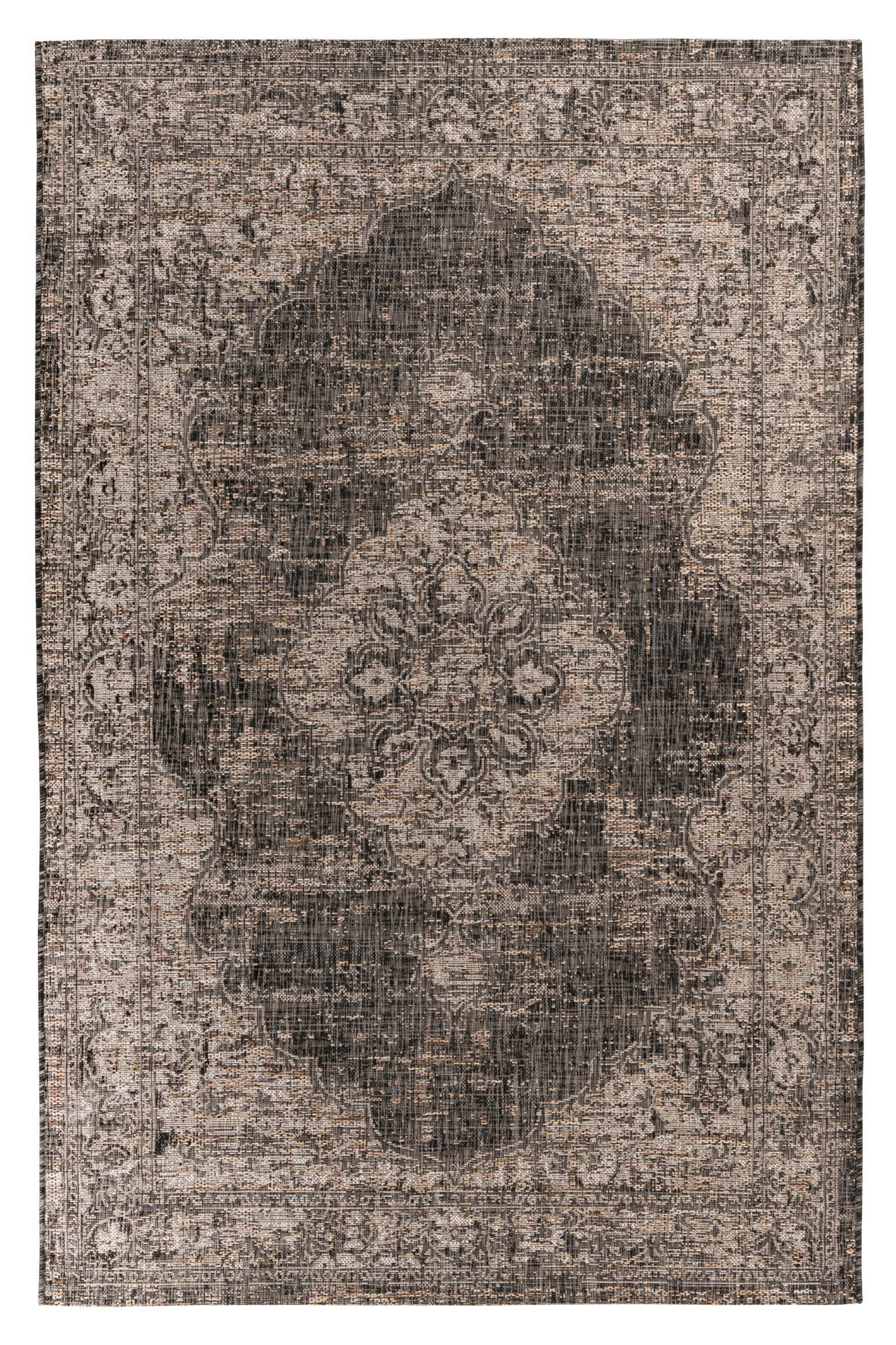 In- und Outdoorteppich 120/170 cm Grau, Graubraun  - Graubraun/Grau, Design, Textil (120/170cm) - Obsession