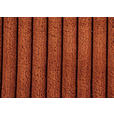 ECKSOFA Terracotta Cord  - Terracotta/Schwarz, Design, Textil/Metall (302/180cm) - Venda