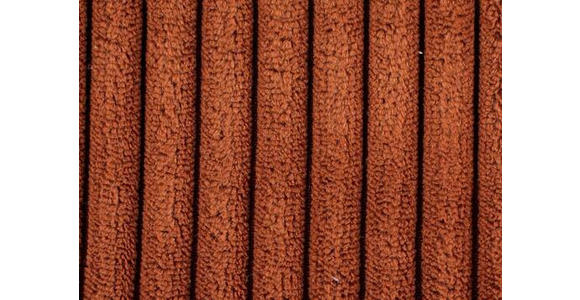 ECKSOFA Terracotta Cord - Terracotta/Schwarz, Design, Textil/Metall (302/180cm) - Venda