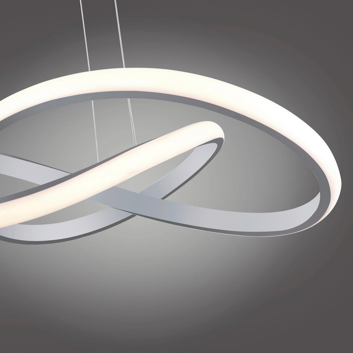 LED-HÄNGELEUCHTE Maria 57/120 cm   - Alufarben, Design, Metall (57/120cm)