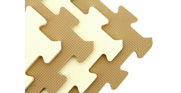 PUZZLEMATTE  - Beige/Weiß, Basics, Kunststoff (30/30/1cm) - My Baby Lou