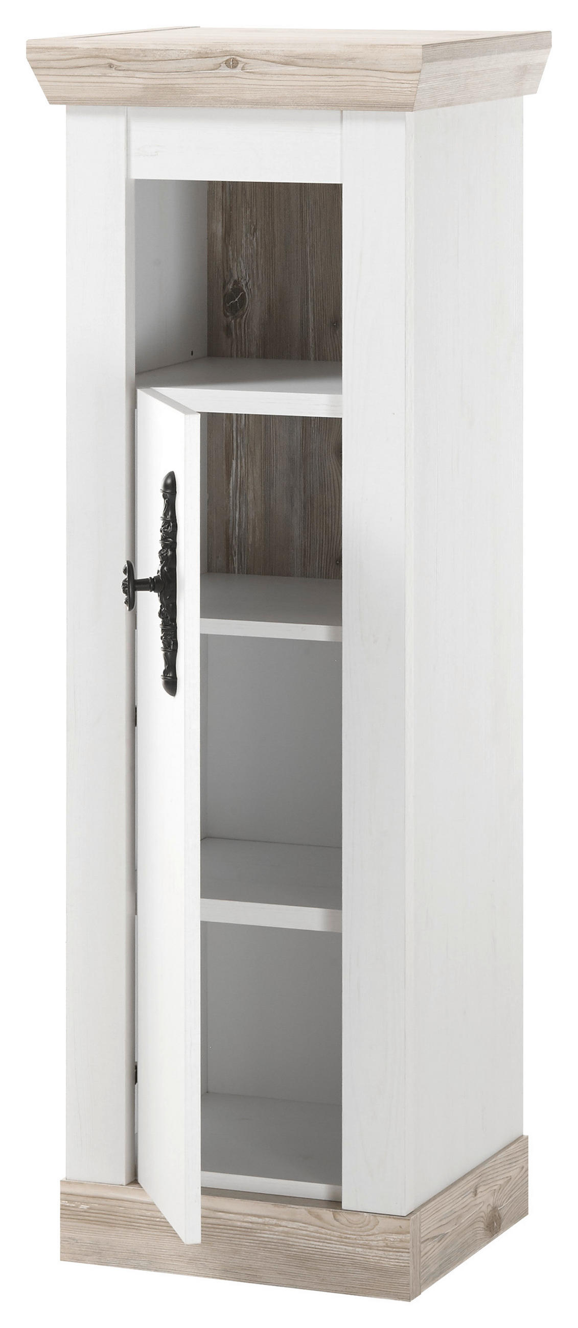 BADEZIMMER 4-teilig  in  - Schwarz/Weiß, Design, Naturmaterialien/Holzwerkstoff (143/200/46cm) - MID.YOU