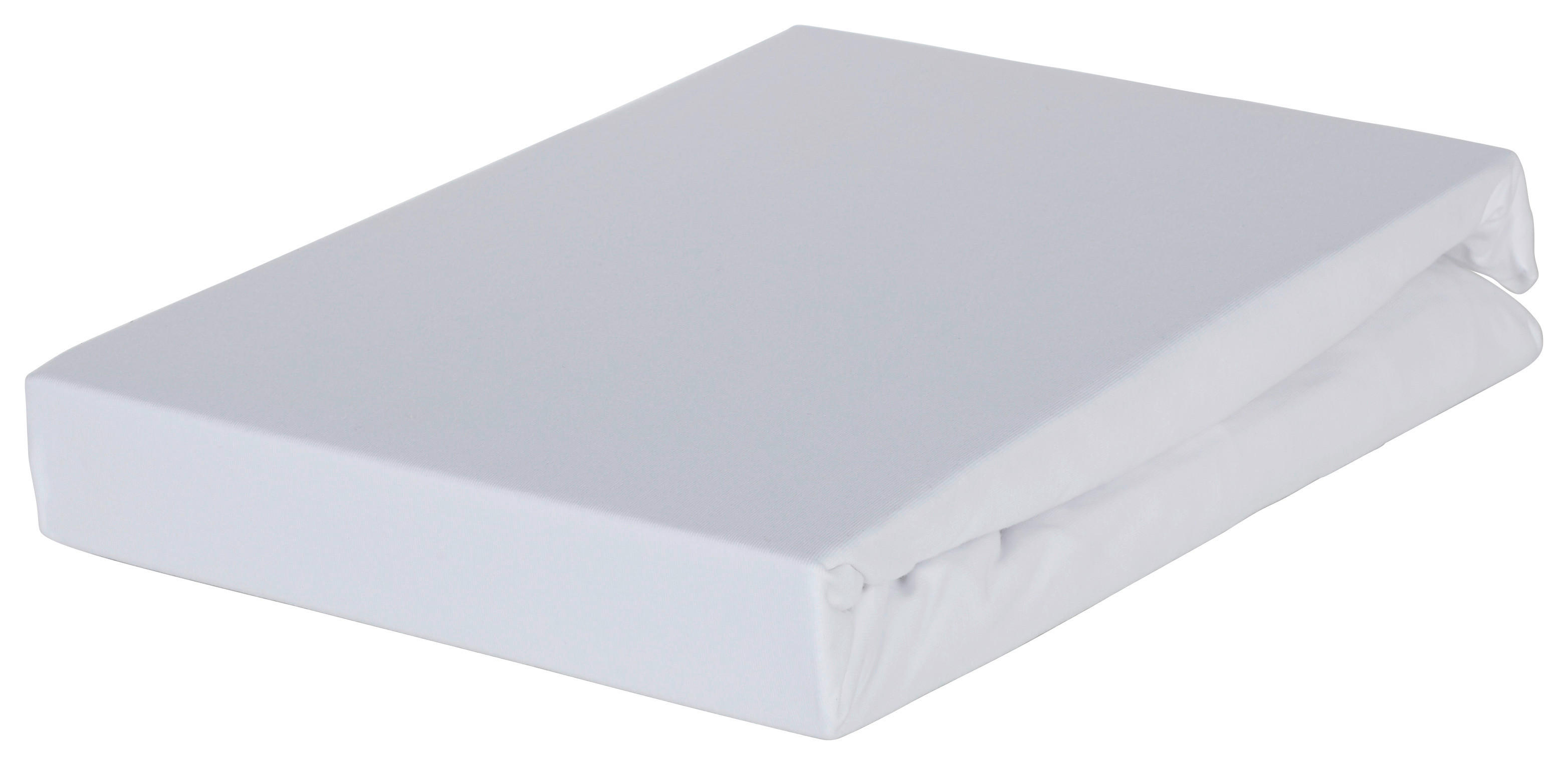 BOXSPRING-SPANNLEINTUCH Jersey  - Weiß, Basics, Textil (90-100/190-220cm) - Novel