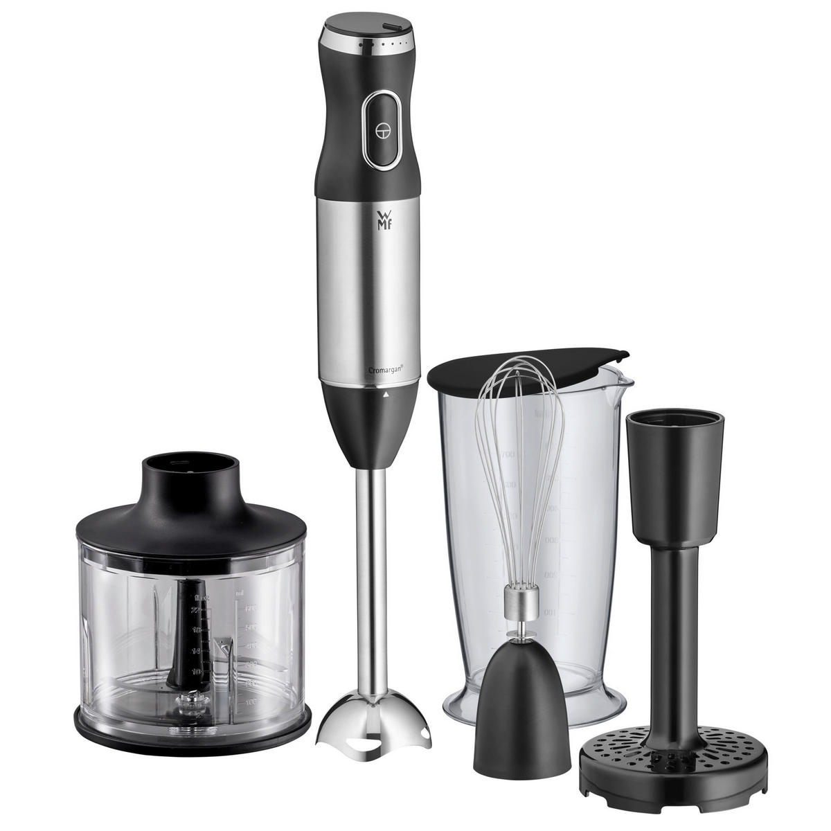 STABMIXER-SET 4-teilig  - Edelstahlfarben, Basics, Metall - WMF