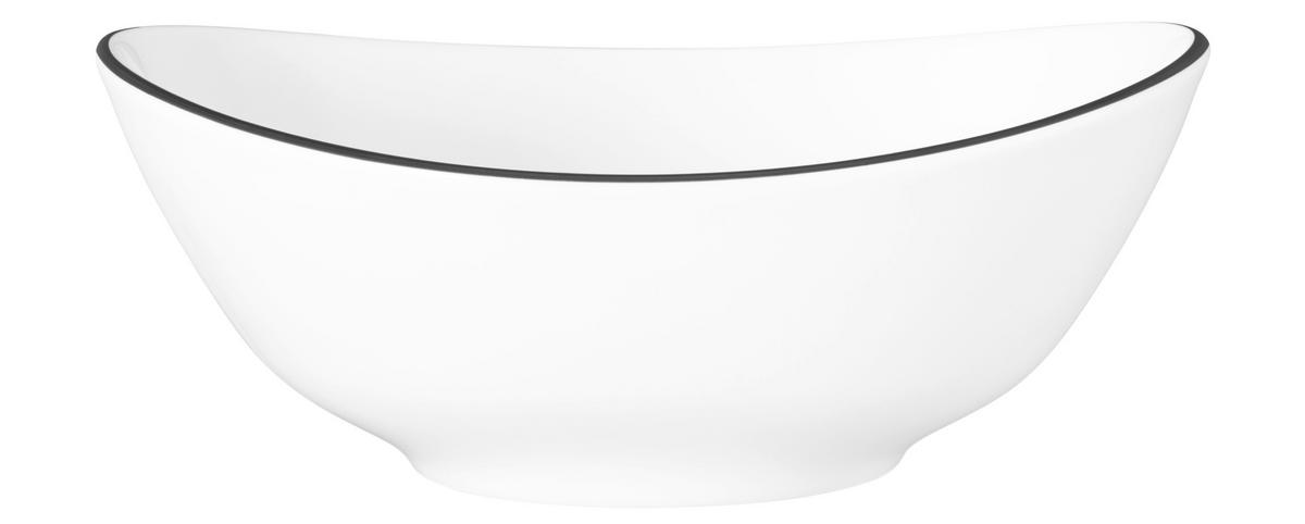 SCHÜSSEL Modern Life Black line   - Schwarz/Weiß, KONVENTIONELL, Keramik (18,5cm) - Seltmann Weiden