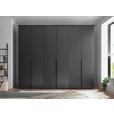 DREHTÜRENSCHRANK  in Graphitfarben  - Schwarz/Graphitfarben, MODERN, Holzwerkstoff/Kunststoff (270/225/52cm) - Carryhome